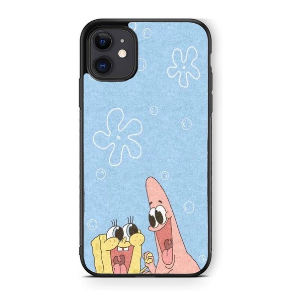 Spongebob Squarepants and Patrick Star Bikini Bottom Kids Cartoon iPhone Case - Picture 1 of 1